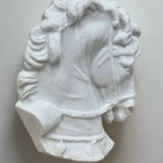 Ancient Greek Horse Head Fragment bonded marble sculpture for home decor