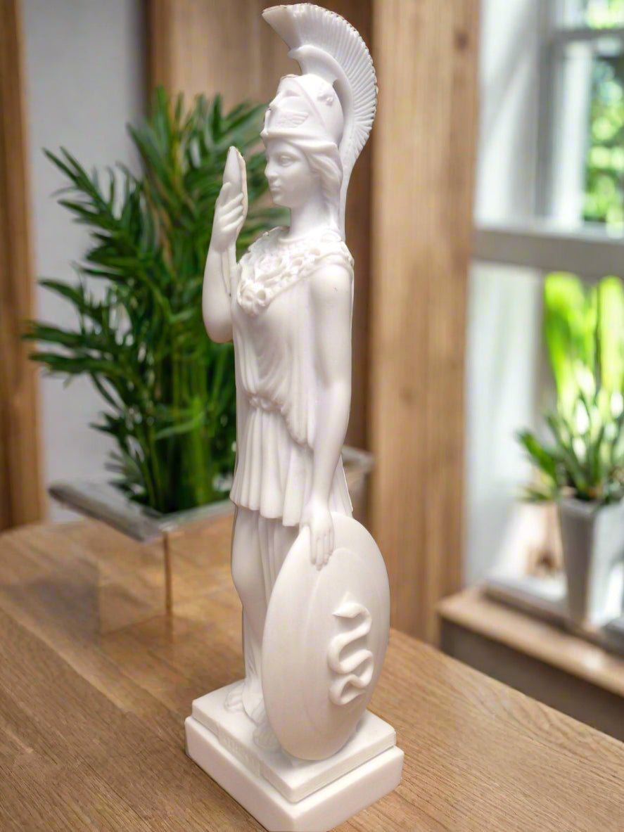 Bonded Marble Statue of Greek Goddess of Athena, patron of the city of Athens 