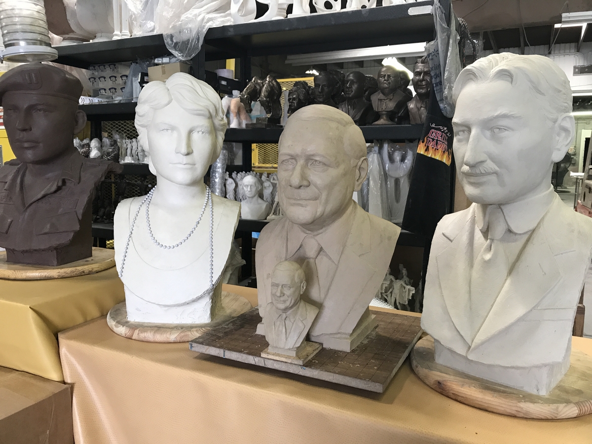 Order Custom Memorial Bust Statues, International Shipping, a bust 
