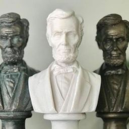 7Inch-Lincoln-busts-shown-in-three-colors
