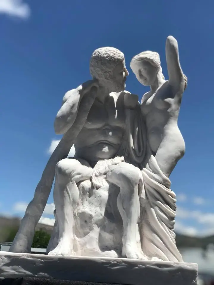 Museum reproduction sculpture