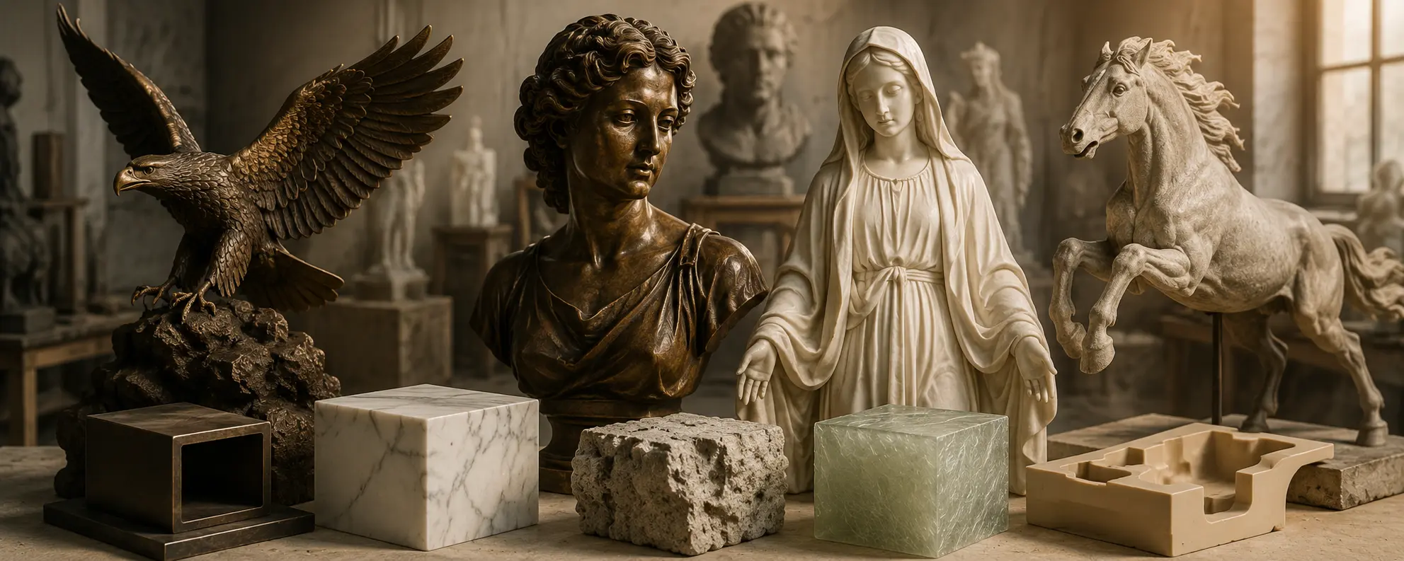 Statue Material Examples Custom Statue Materials: How to Choose the Right One