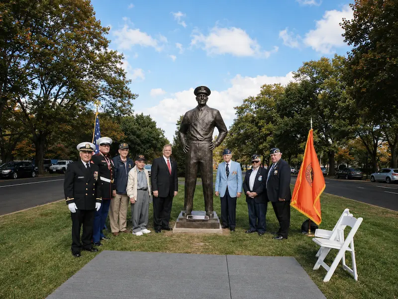 Custom bronze public monument
