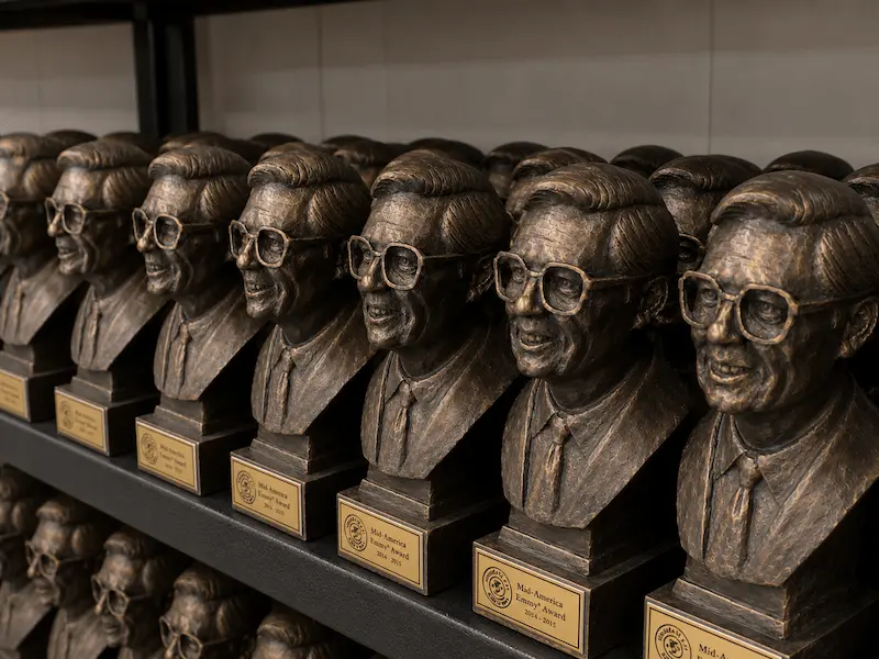 Custom bronze portrait bust