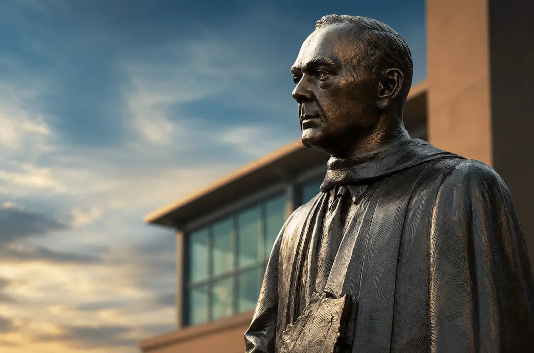 Custom bronze memorial statue