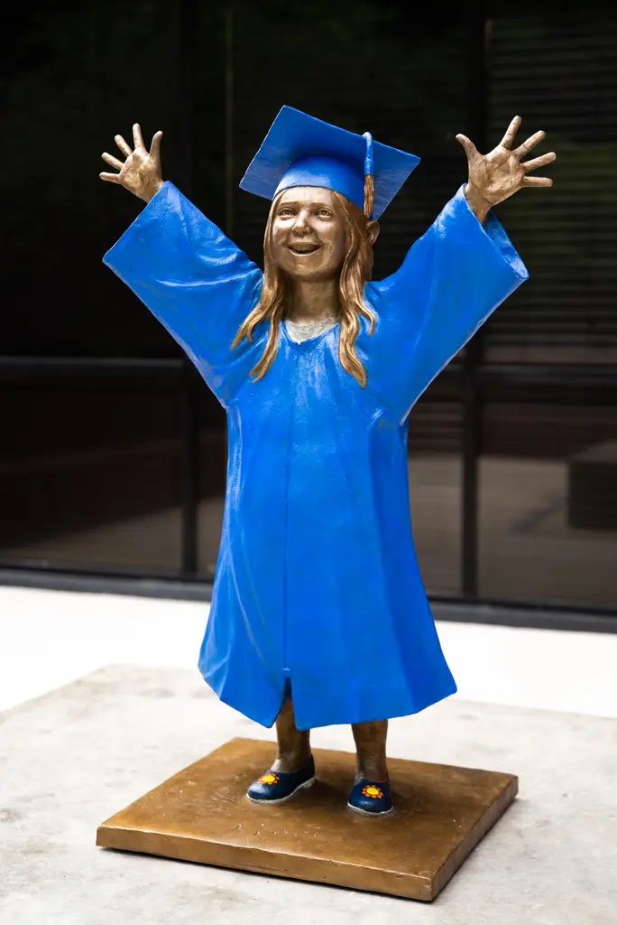 Little Ava portrait sculpture at the Appalachian Valley Autism Center in Pikeville Kentucky